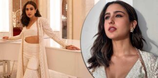 Sara Ali Khan Dazzles In A Chikankari Sharara With A Long Shrug & You Can Opt It Too For Your BFFs Sangeet Night – View Pics