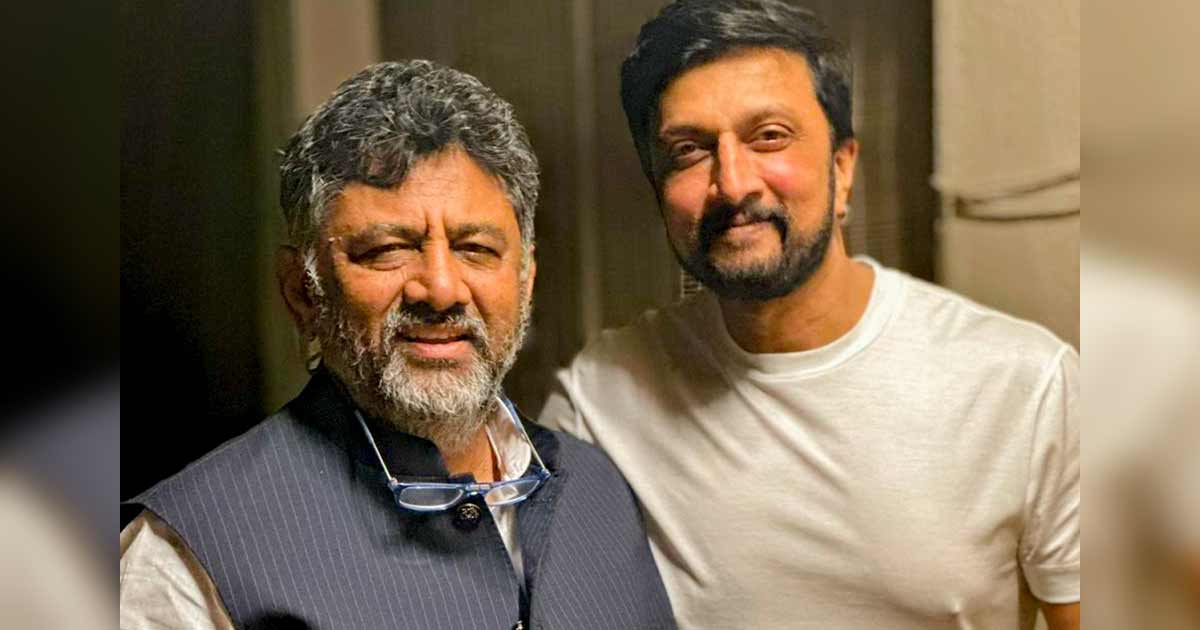 Shivakumar at Kichcha Sudeepa dinner amid rumours of actor's entry into politics