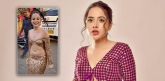 Uorfi Javed Looks Stunning In A Midriff Baring Off-Shoulder Glittery Dress While Also Giving A Glimpse Of Her B**bs, Netizens Troll - See Video