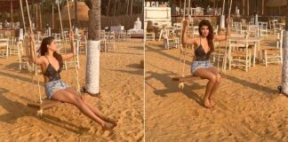 Rhea Chakraborty Is Having Good Time, Enjoying A Swing On The Beach In The Viral Video- Watch Watch: Rhea Chakraborty's latest sunshine video will simply make your day!