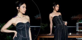 Absolute inspiration! Rakul Preet Singh shares stunning photos despite a fever and neck spasms, says, "But nothing should stop you from putting on some glam"