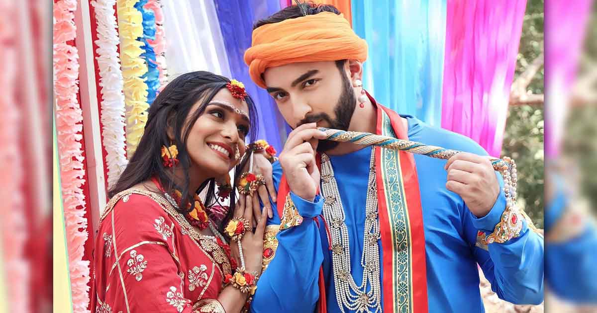 Aishwarya Khare, Rohit Suchanti turn Radha, Krishna for 'Bhagya Lakshmi'