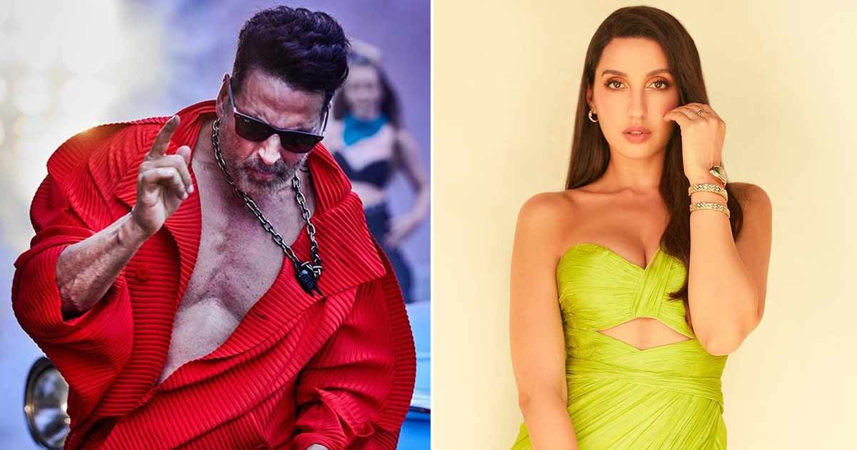 Akshay Kumar dances with Nora Fatehi in a red lehenga