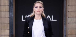 Amber Heard Once Looked Scintillating In A Sheer Top & Thigh-Slit Skirt