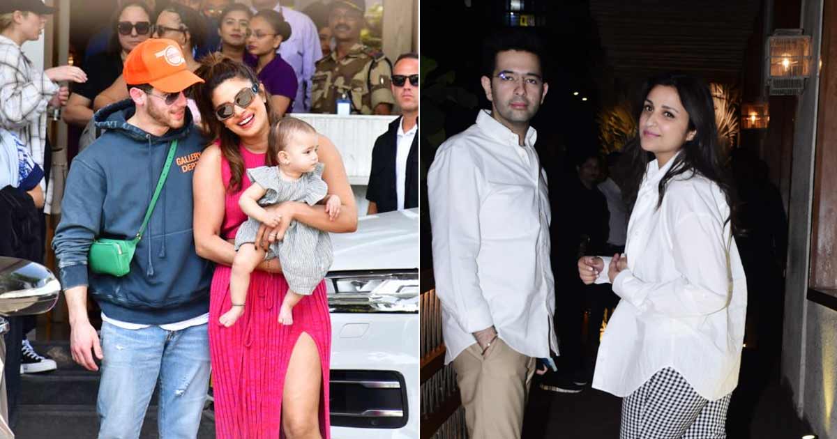 Amid talk of her sis marrying Raghav Chadha, PC, Nick in Mumbai