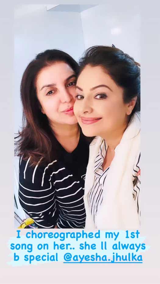 Farah Khan says she choreographed her first song for Ayesha Jhulka