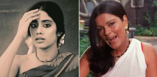Janhvi Kapoor Serves Retro Vibes As She Wears A Saree Without Blouse