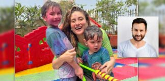 Kareena celebrates Holi with Taimur, Jehangir but misses Saif