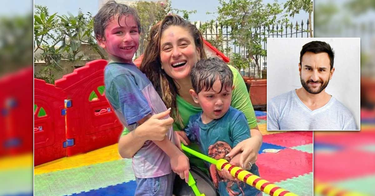 Kareena Kapoor Khan celebrates Holi with Taimur, Jehangir but misses Saif