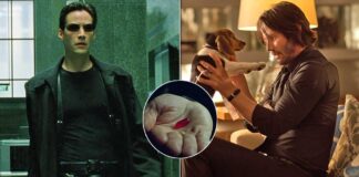 Keanu Reeves took the first 'red pill' on the sets of 'The Matrix'