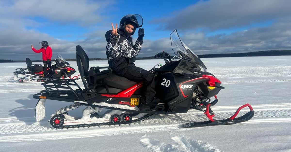 Lakshmi Manchu savours Northern Lights, husky-sleigh rides in Finland