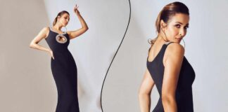 Malaika Arora Raises The Temperature With A Sultry Cle*vage Peep Hole Figure-Hugging Dress