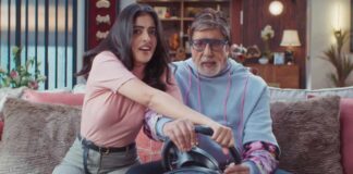 Navya teams up with grandpa Big B for a banking commercial