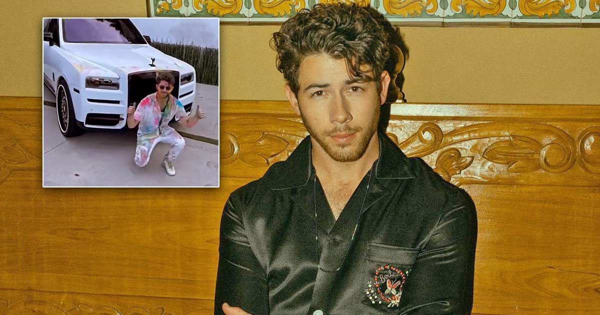 Nick Jonas' Holi Fever Made Him Colour His Expensive White Rolls Royce, Fans Say "Desi Peene Ke Baad Yahi Hota Hai"