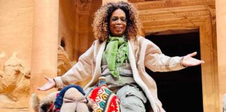 Oprah Winfrey visits site in Jordan where Jesus was baptised