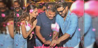 Ram Charan cuts birthday cake on RC15 set with Kiara Advani