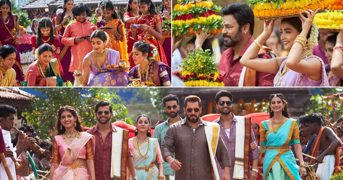 Bathukamma Song Out Now! Salman Khan Celebrates Telangana's Flower Festival, Shehzaan Gill & Palak Tiwari's South Indian Look Is Unmissable