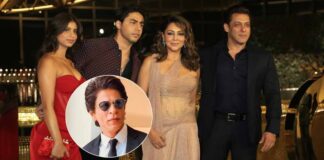 Salman Khan & Not Shah Rukh Khan Pose With Gauri Khan, Aryan Khan & Suhana Khan Giving A Handsome Twist To ‘Khan’Daan Salman Khan Posing Shah Rukh Khan Family - Gauri Khan, Aryan Khan & Suhana Khan Is The Perfect Pic To Kick-Start Your Weekend With!