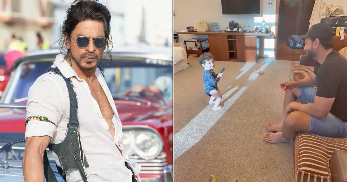 SRK praises 'chota Pathaan' as he dances to 'Jhoome Jo Pathaan'