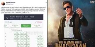 Viveck Vaswani Slams Salman Khan Led Kisi Ka Bhai Kisi Ki Jaan’s 1 Ticket Costing Rs 1320, Says ‘An Action Tapori Film’ Is Not Worthy Of It Actor Viveck Vaswani Slams Salman Khan’s Kisi Ka Bhai Kisi Ki Jaan High Ticket Price