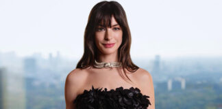 Anne Hathaway Once Slipped Into A S*xy Molten Silver Dress Flaunting Her Cl*avage, But It's Her Iconic Red Lipstick For Us