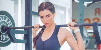 Fitness Enthusiast Giorgia Andriani shares a video of her flexing in the gym-Watch now!