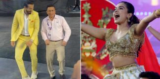 Irfan Pathan and Sunil Gavaskar groove to Rashmika Mandanna's 'Naatu Naatu' performance, actress says, "Sunil Gavaskar did it better"