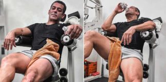 It's 'halat kharaab' for Salman Khan after leg day at gym