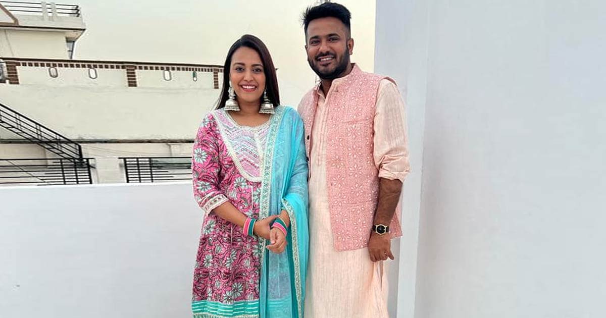 On 'pehli Eid', Swara Bhasker poses with husband Fahad Ahmad, his family