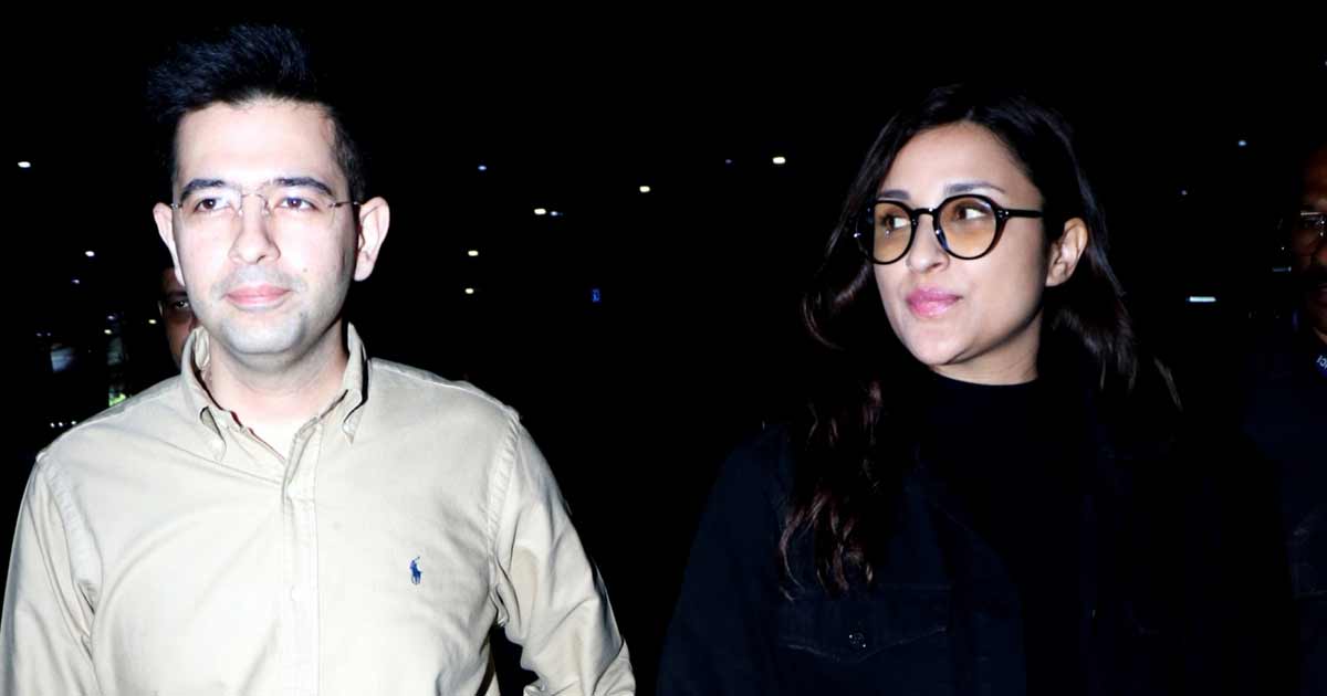 Raghav Chadha, Parineeti spotted together at Mumbai airport
