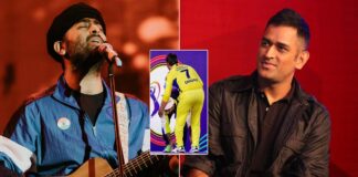 Singer Arijit Singh Quickly Broke The Internet With His Heartwarming Gesture When He Met MS Dhoni During IPL 2023 Opening Ceremony