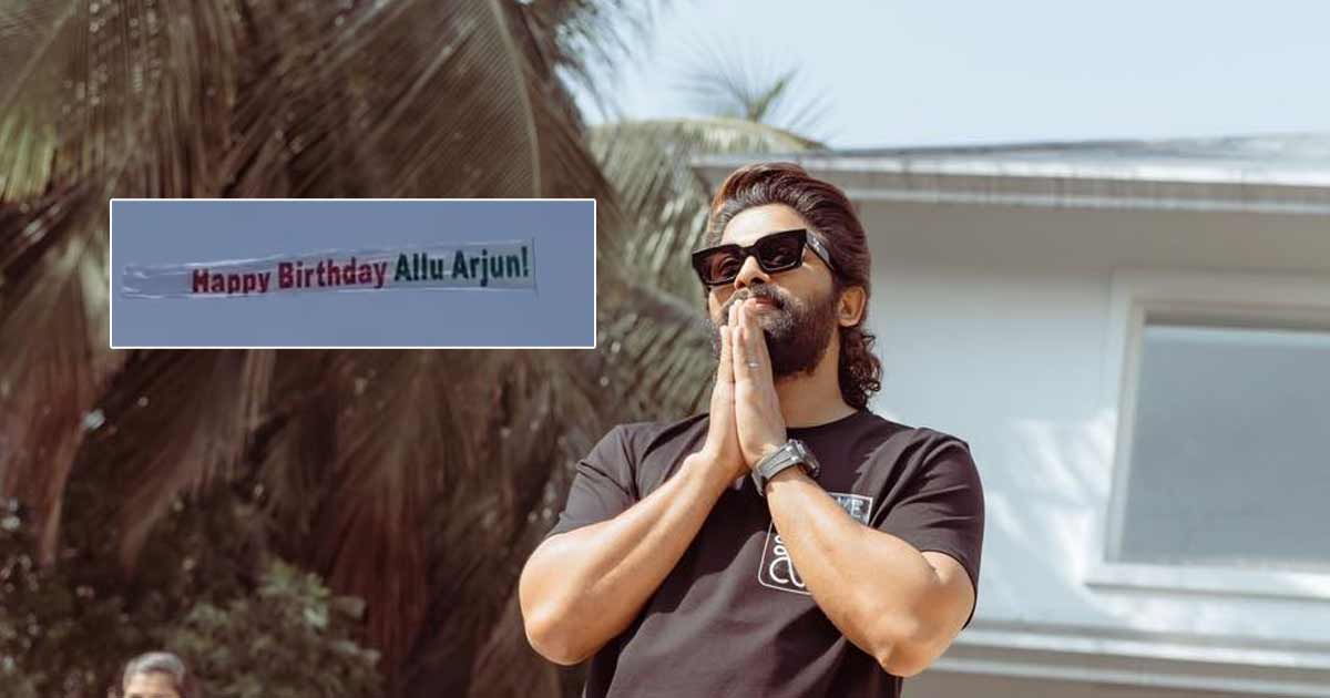 US production house goes airborne to wish Allu Arjun 'happy b'day'