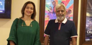 Filmmaker Yogesh Verma and Gauri Pradhan promote their forthcoming film “A WINTER TALE AT SHIMLA” in Delhi , film releasing on the 12th of May, 2023