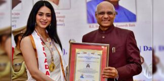 Actress Soundarya Sharma Recently honoured with the 'Stree Shakti Rashtriya Puraskar' for the year 2023 by the Governor of Maharashtra