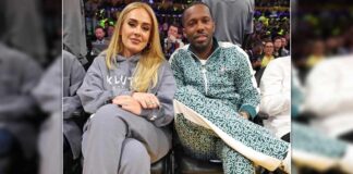 Adele supports 'fiance' Rich Paul at Los Angeles Lakers basketball game