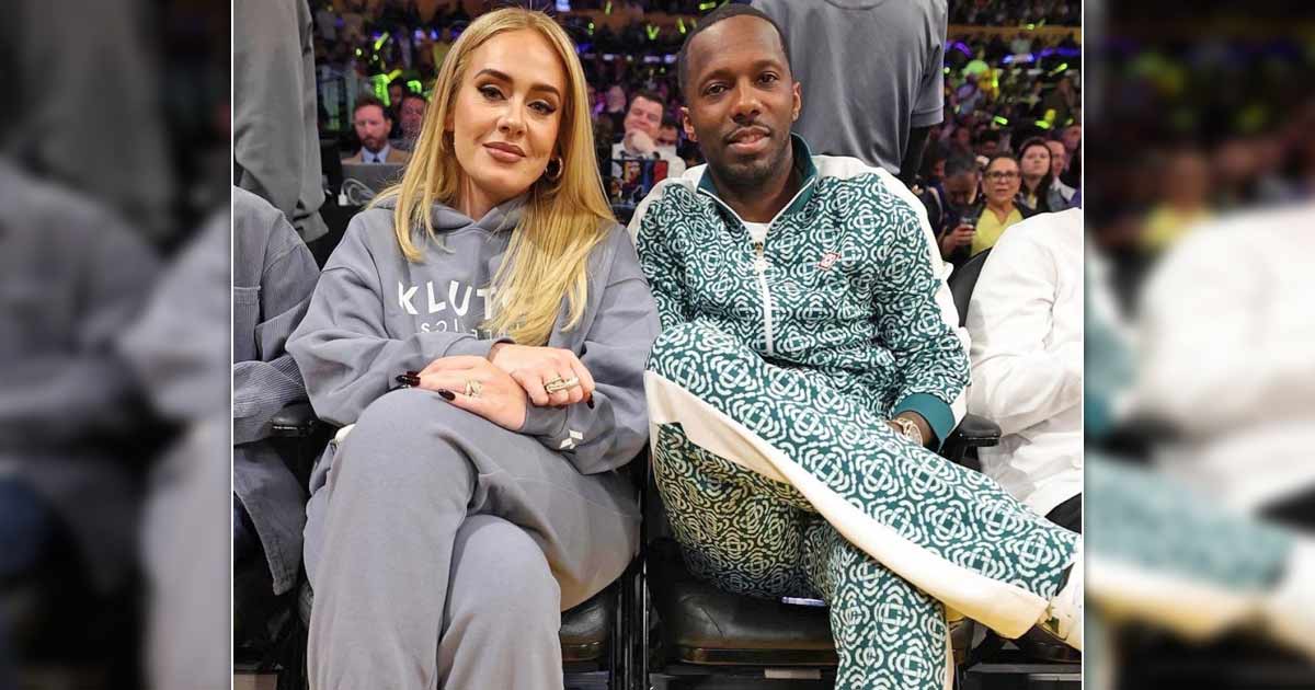 Adele stuns in skintight leather outfit in rare pic with boyfriend at  Lakers game, Celebrity News, Showbiz & TV