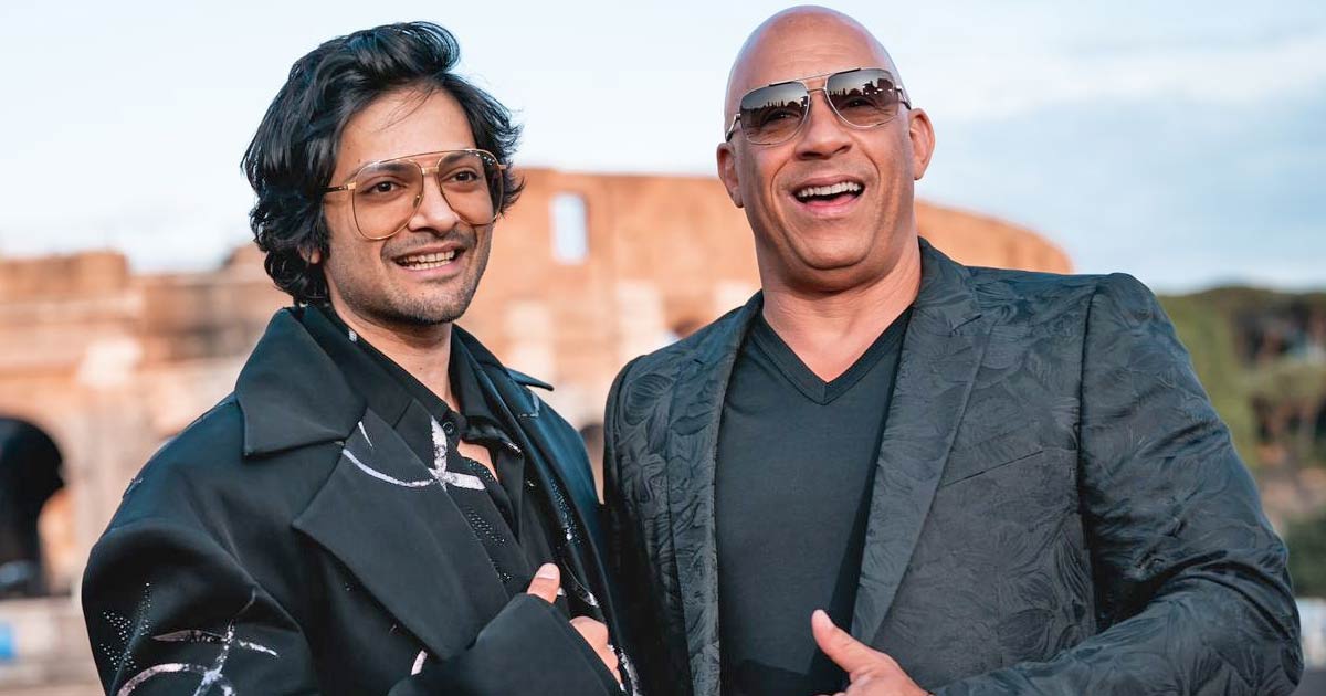Ali Fazal reunites with Furious 7 Co star, Vin Diesel at the world premiere of Fast X in Rome