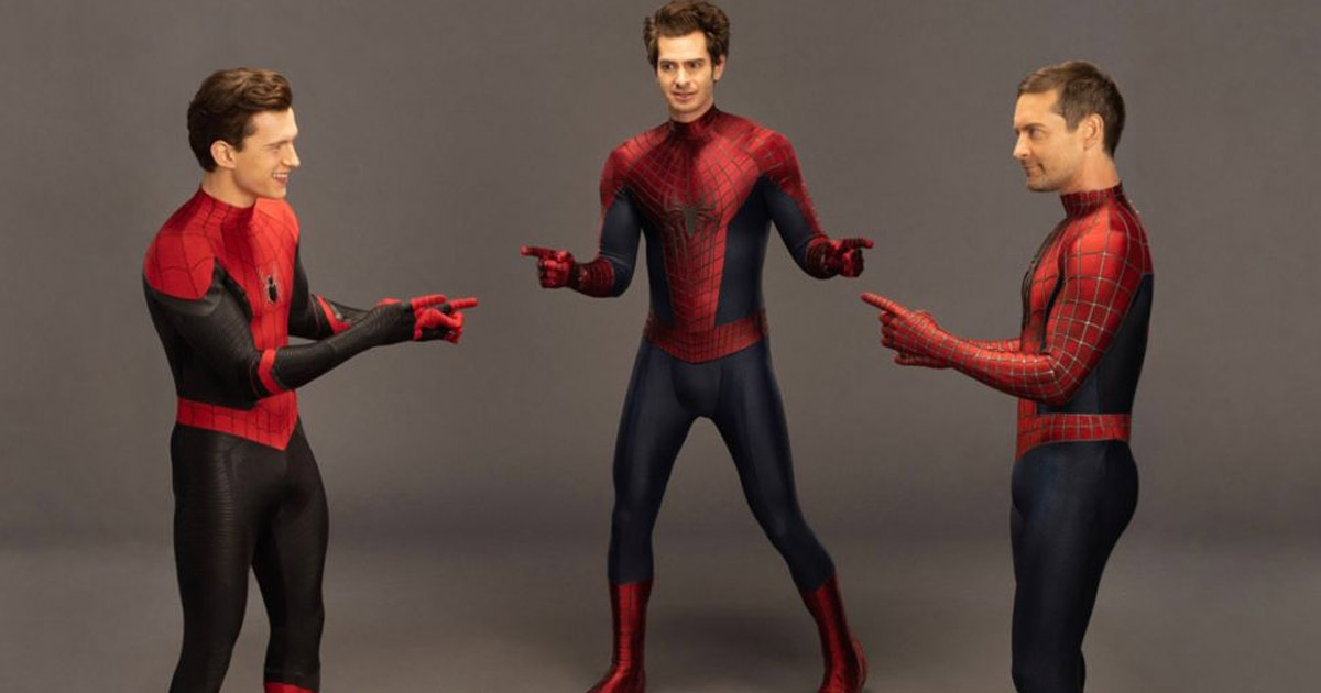 Andrew Garfield Once Revealed That He, Toby Maguire & Tom Holland Compared ‘Bulges’ While Shooting Spider-Man Meme