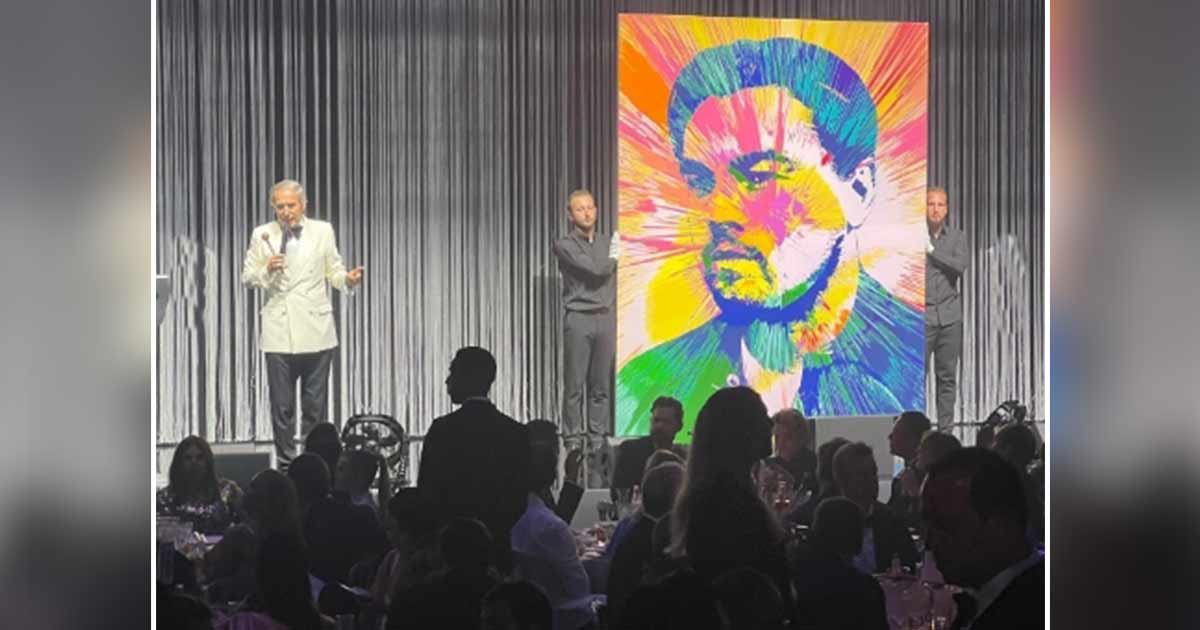 Damien Hirst portrait of DiCaprio picked up for $1.3 mn at Cannes auction