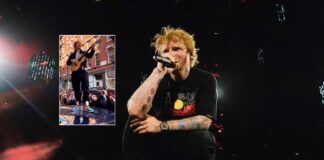 Ed Sheeran surprises fans with performance on top of car in New York