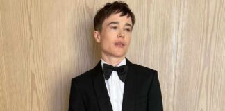 Elliot Page celebrates his 'transjoy' with topless snap showing surgery scars