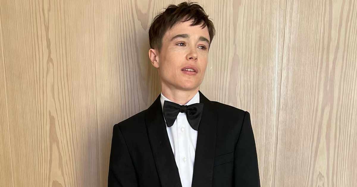 Elliot Page celebrates his 'transjoy' with topless snap showing surgery scars