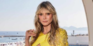 Heidi Klum While Posing For The Photographers Suffered A Wardrobe Malfunction