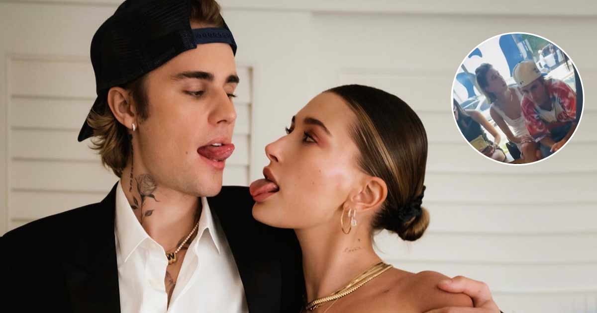 Justin Bieber & Hailey Bieber Fan Ends Up Spilling Coffee While Secretly Trying To Record Them – Watch