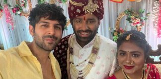 Kartik Aaryan attends his spotboy's wedding, poses for pictures