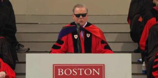 'Pay your writers', 'shut up', say students interrupting Warner Bros CEO speech