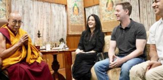 Preity Zinta, husband Gene Goodenough get clicked with Dalai Lama