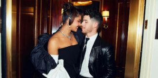 Priyanka, Nick twinning in monochrome at Met Gala Carpet
