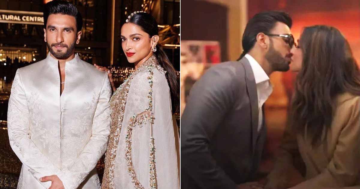 Ranveer gives a soft kiss on Deepika's lips during her TIME magazine interview