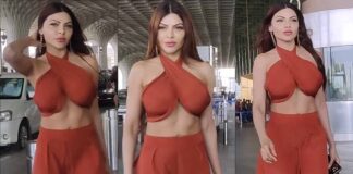 Sherlyn Chopra Holds Her Halter Neck Top Which Couldn't Support Her B**bs On A Windy Day, Netizen Troll